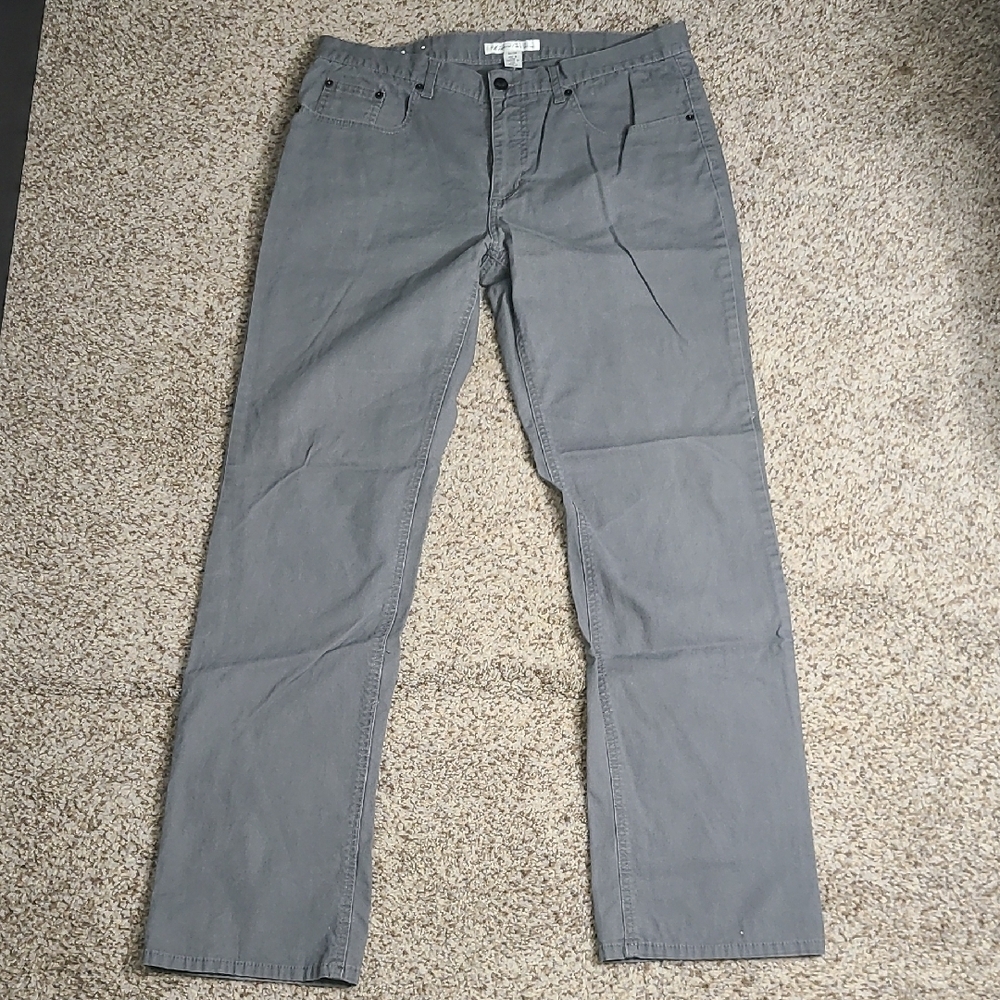 Kenneth Cole Gray Straight Pants Versatile Style